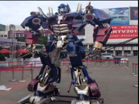 大型变形金刚模型、大型铁艺机器人模型的作用介绍